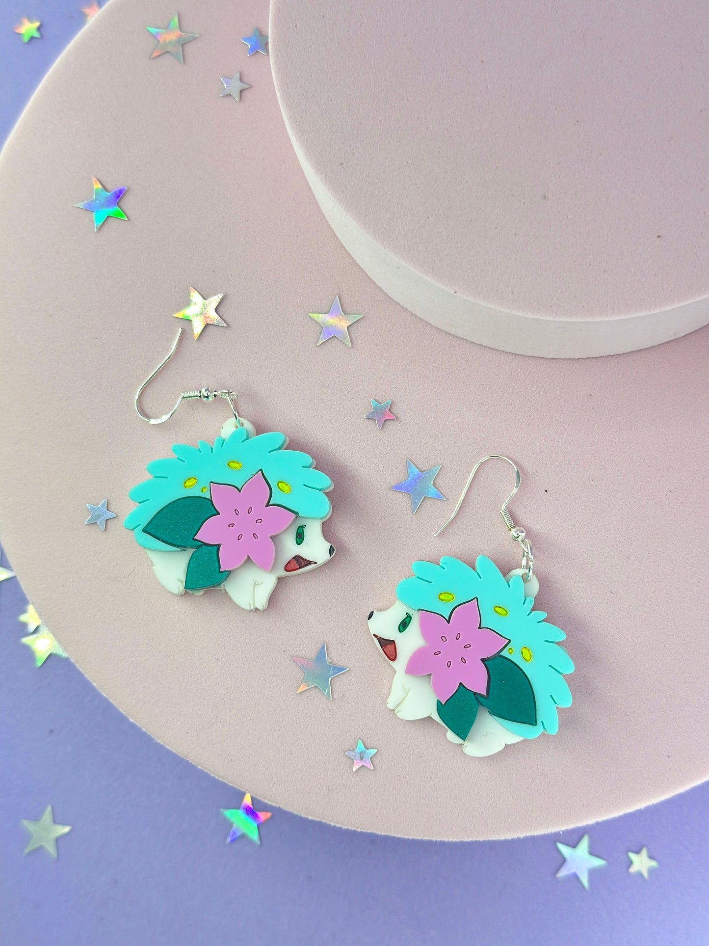 Grass Hedgehog Earrings