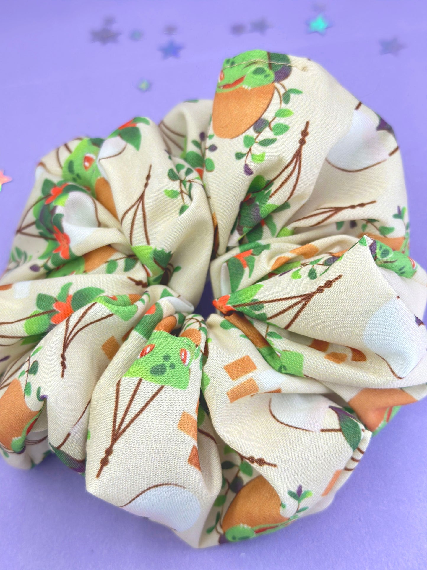 Botanical Grass Character Scrunchie