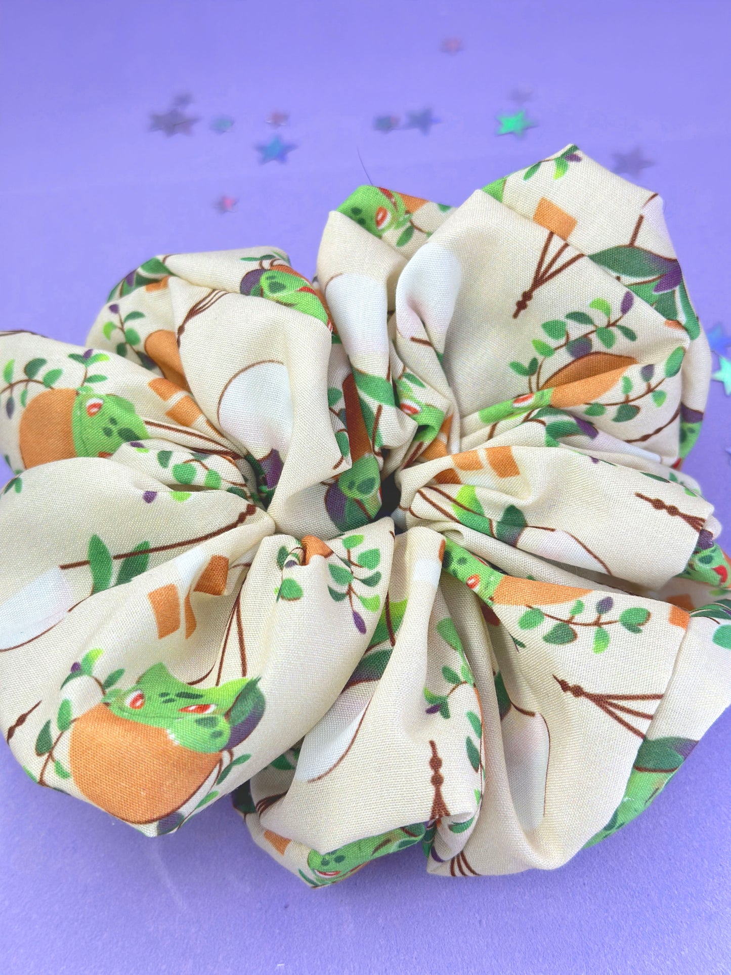 Botanical Grass Character Scrunchie