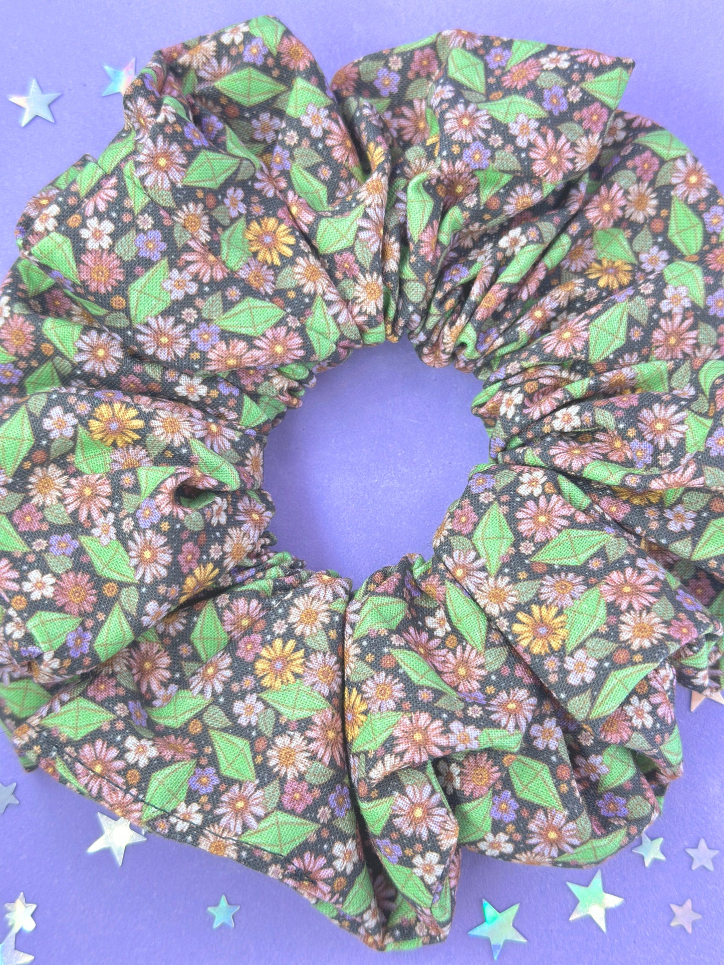 SulSul Floral Premium Cotton Print Scrunchie