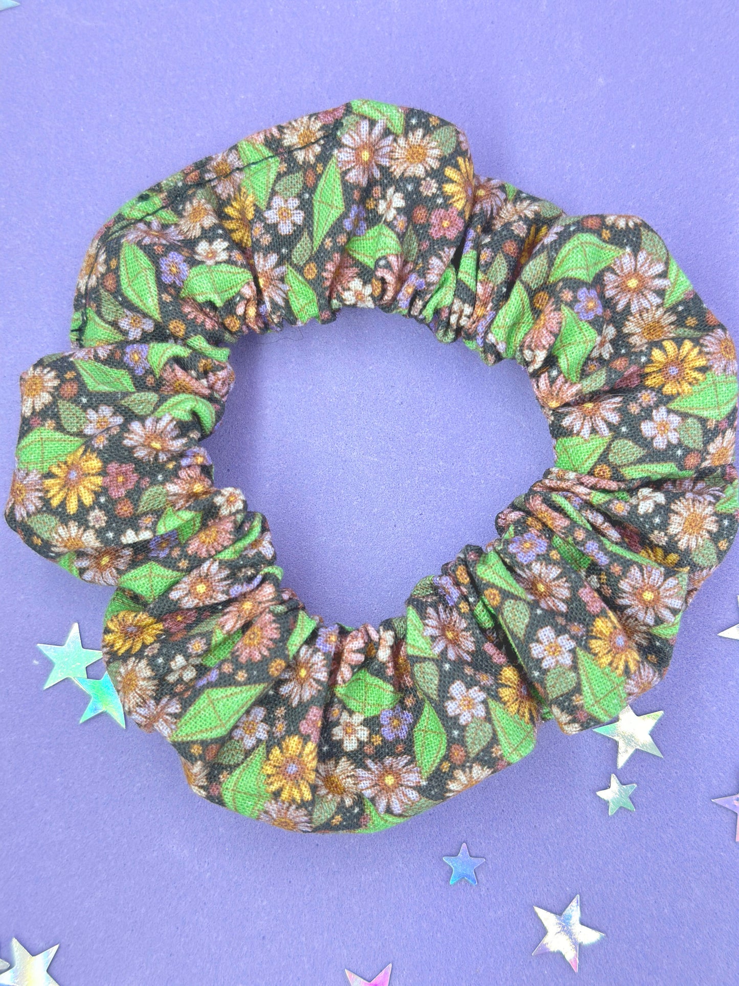 SulSul Floral Premium Cotton Print Scrunchie