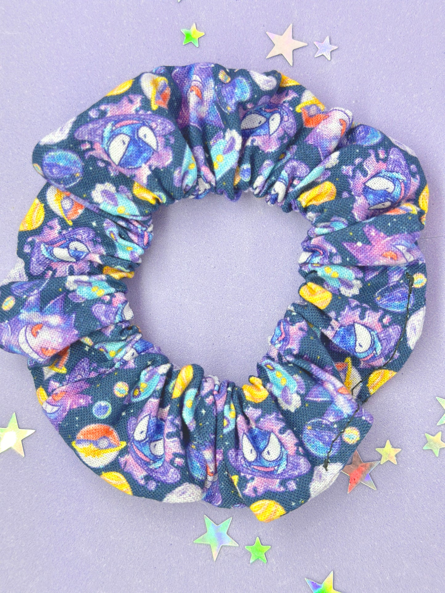 Ghost Evolution Space Premium Cotton Print Scrunchie