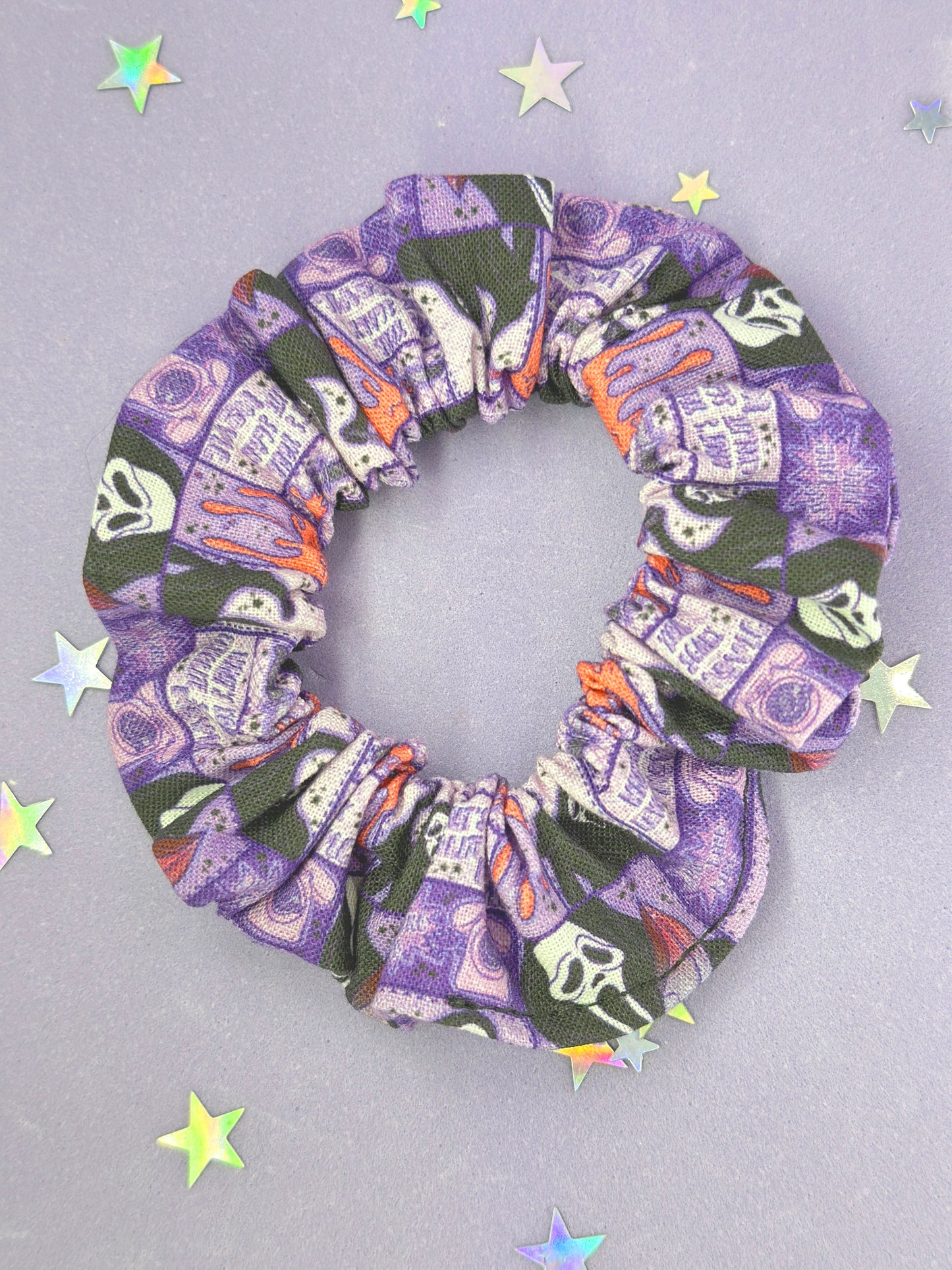 Scary Movie Premium Cotton Print Scrunchie