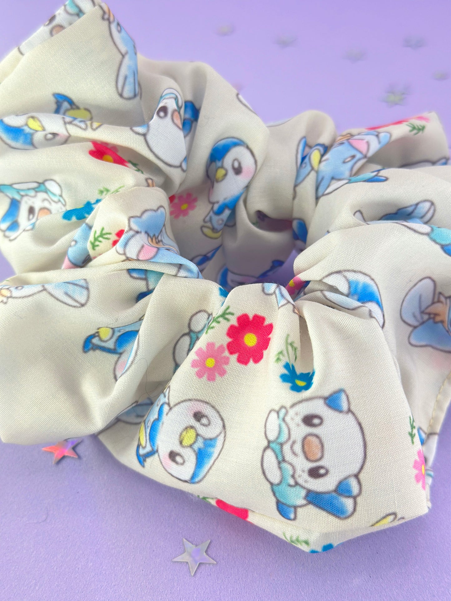 Cute Penguin & Otter Scrunchie