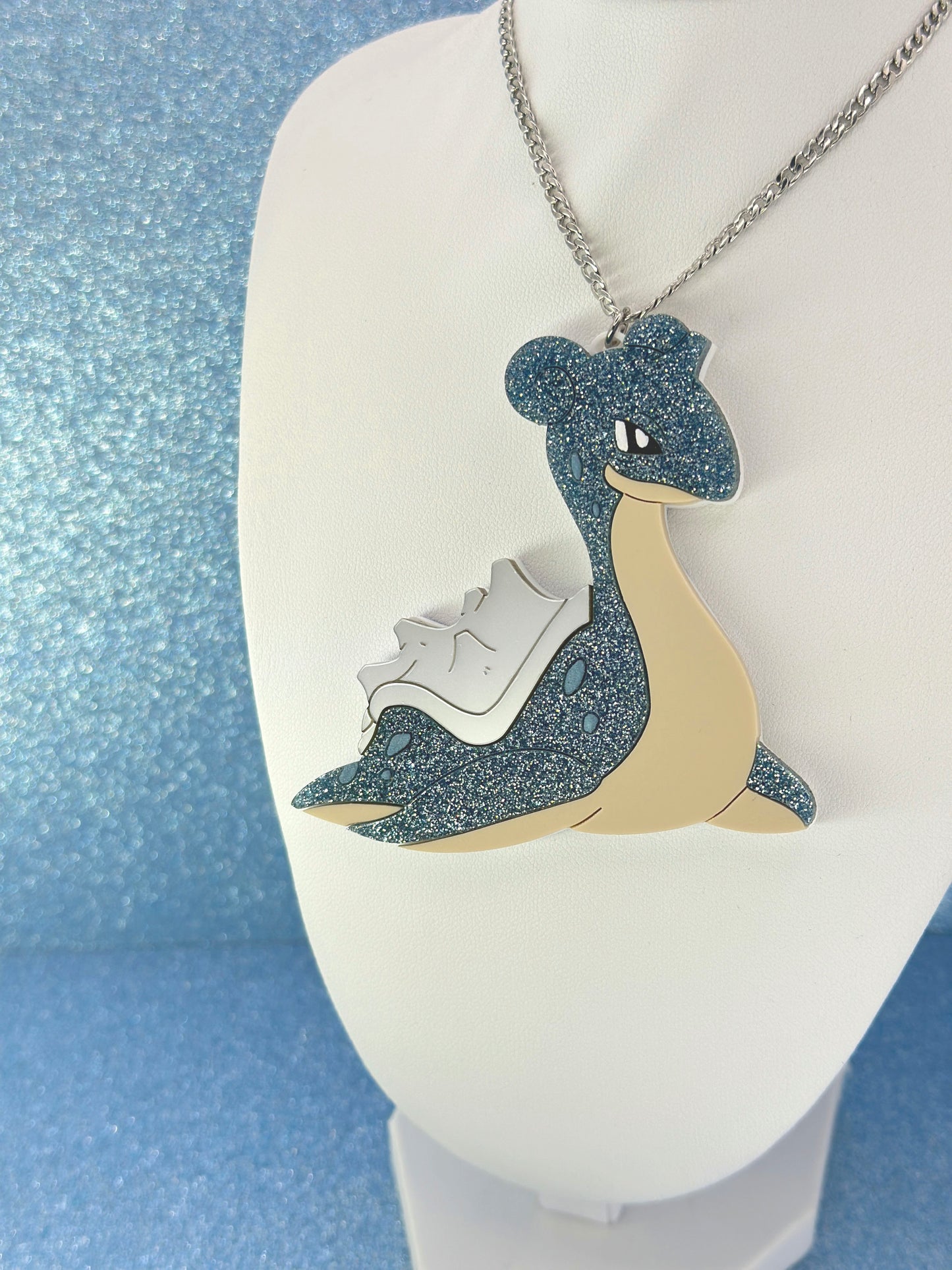 Water Friend Acrylic Statement Necklace