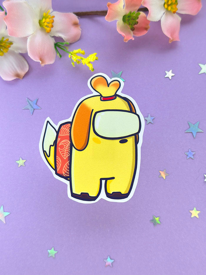 Yellow Villager Crewmate Sticker