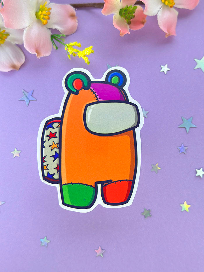 Stitched Bear Crewmate Sticker