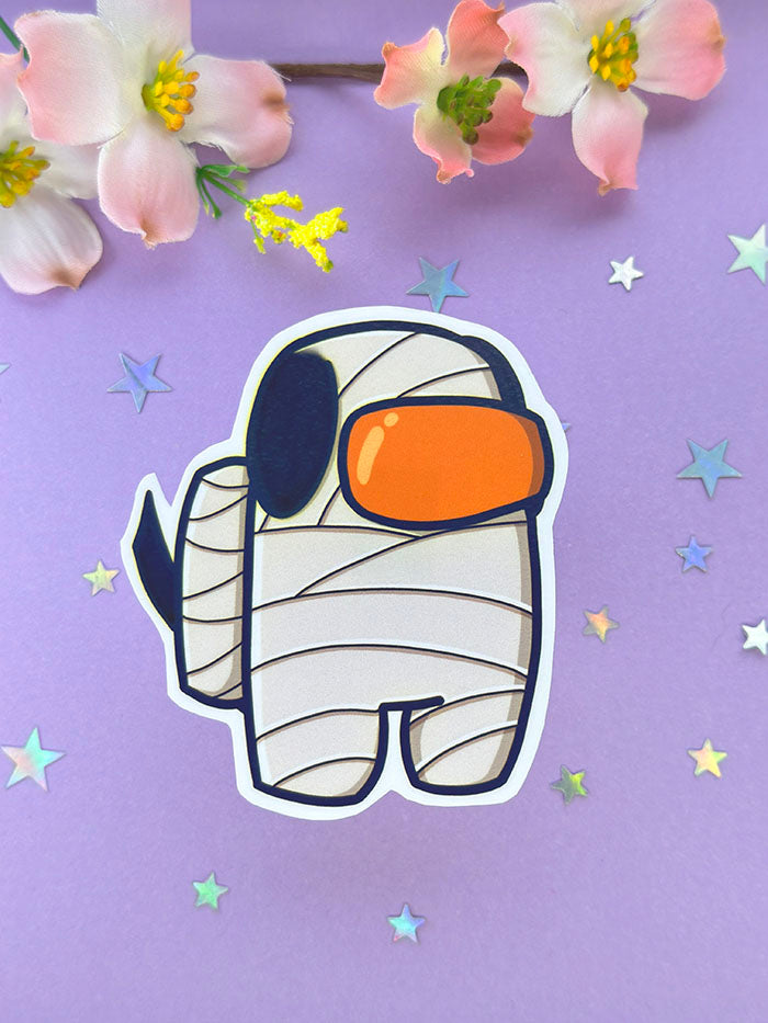 Mummy Dog Crewmate Sticker