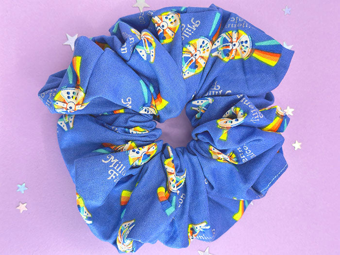 Rainbow Starship Scrunchie