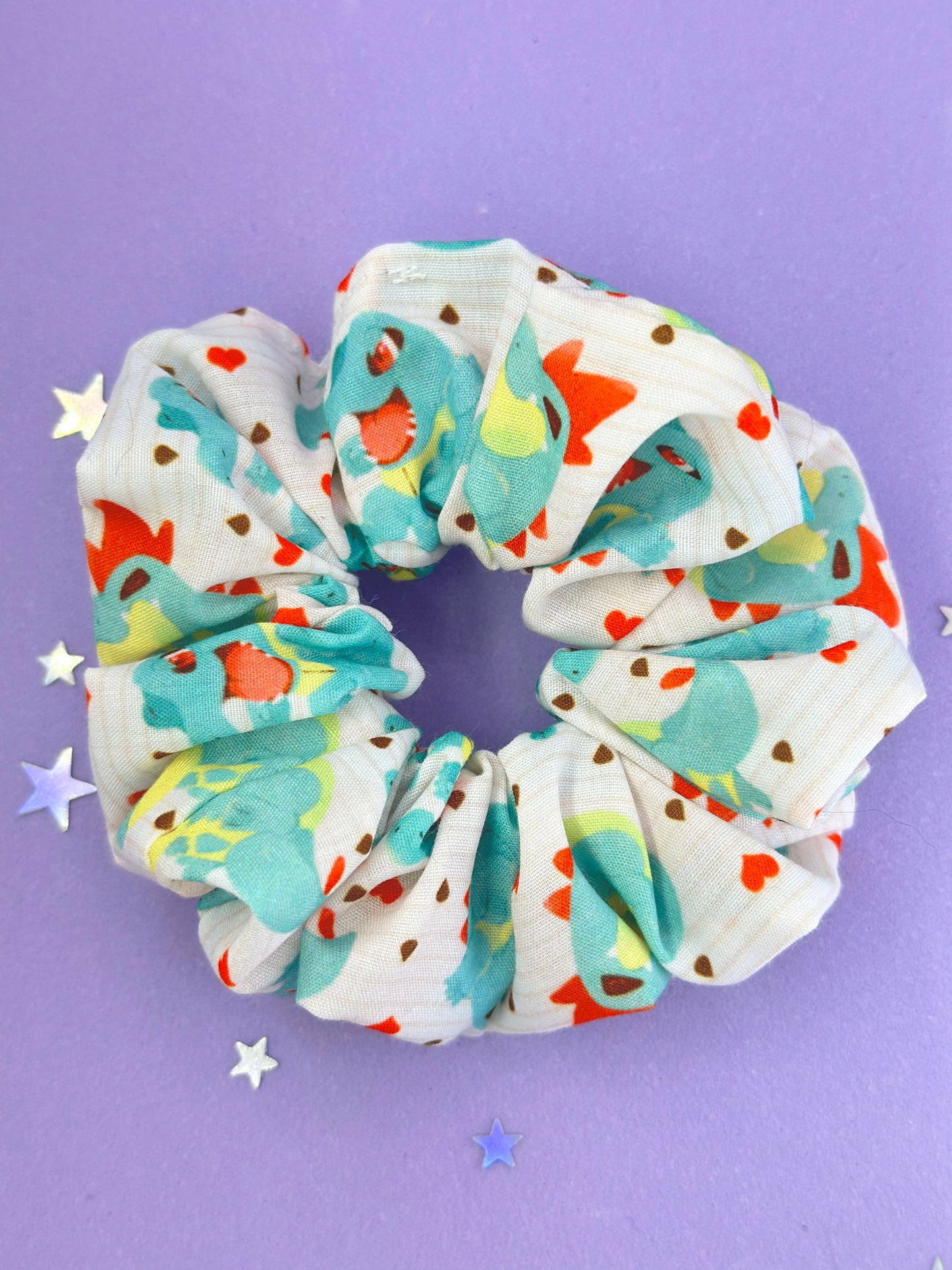 Water Croc Hearts Scrunchie