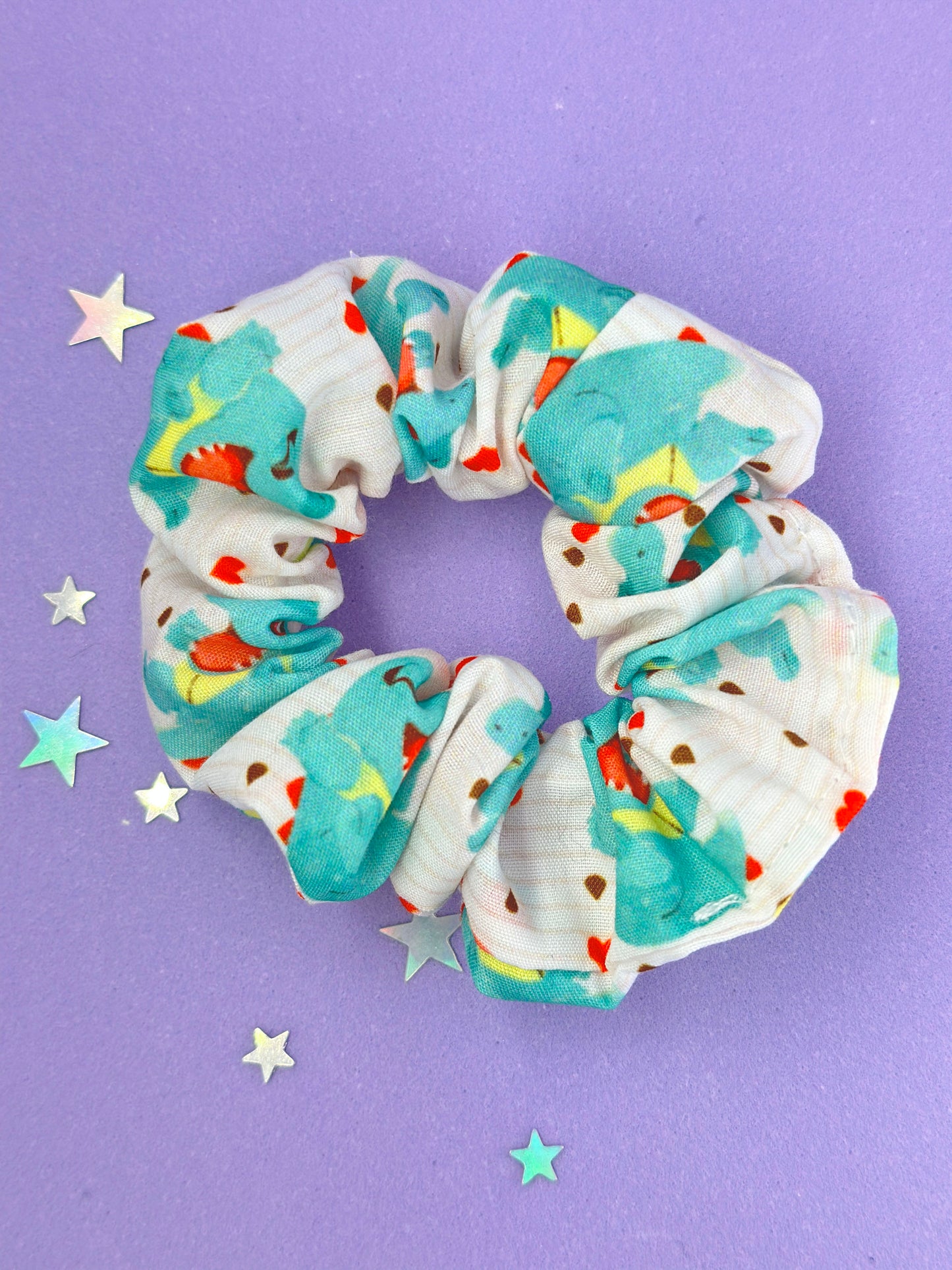 Water Croc Hearts Scrunchie