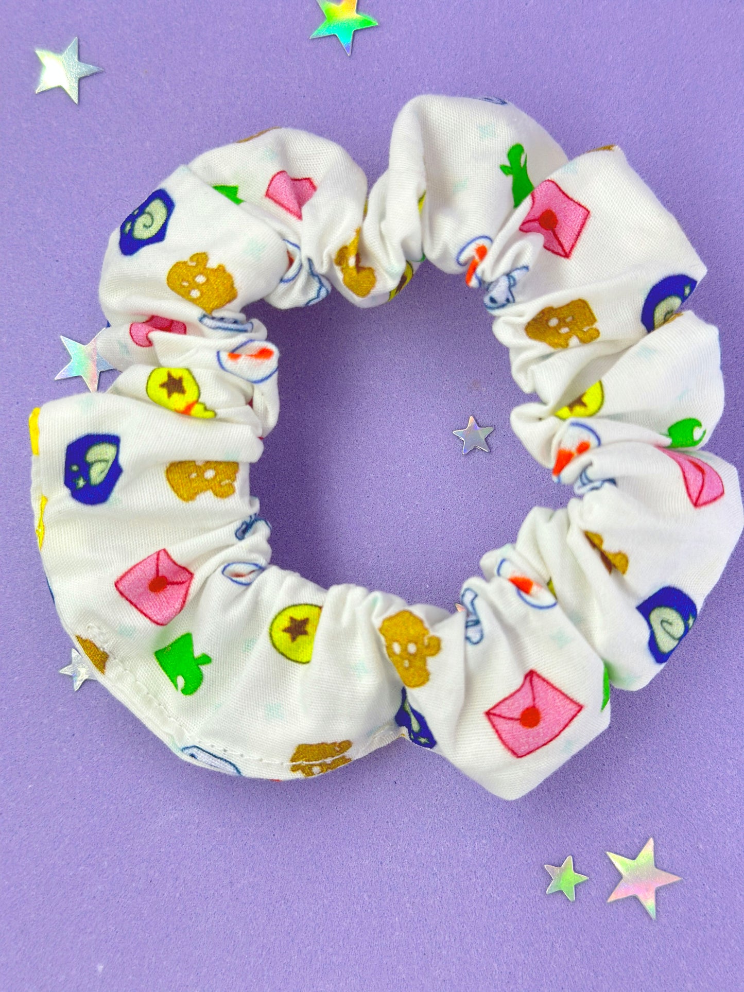 AC White Icons Scrunchie