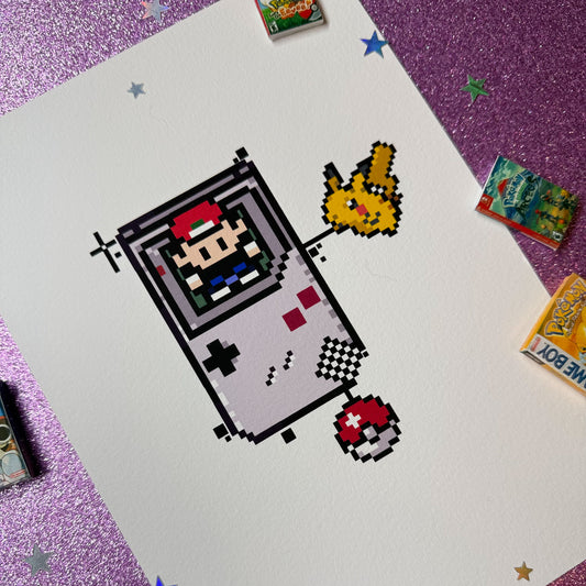 Pixel Ash Print