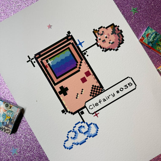 Pixel Clef Print