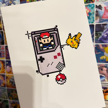 Pixel Ash Print