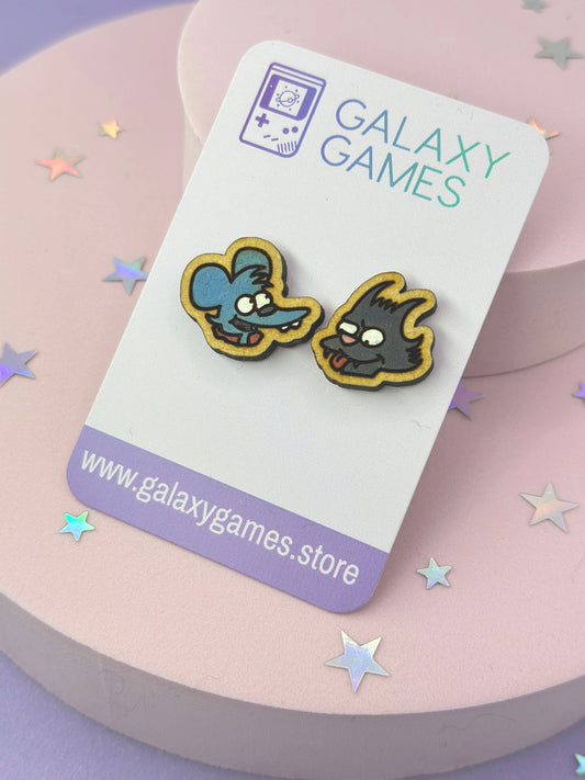 Cat & Mouse Character Earrings