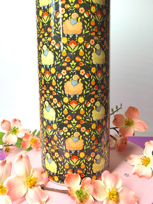 Floral Sheep Tumbler