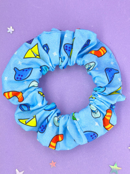 Hero of Time Premium Cotton Print Scrunchie