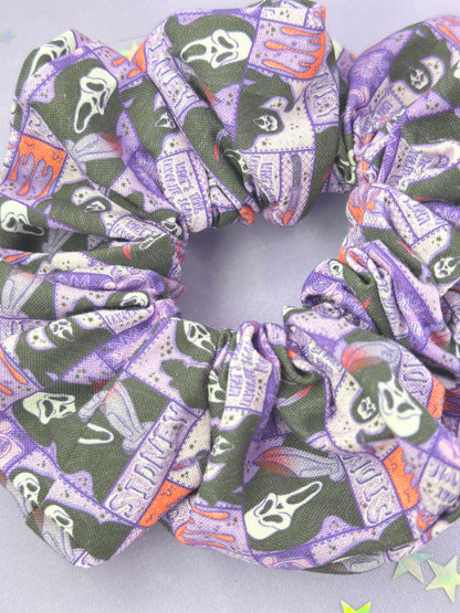 Scary Movie Premium Cotton Print Scrunchie