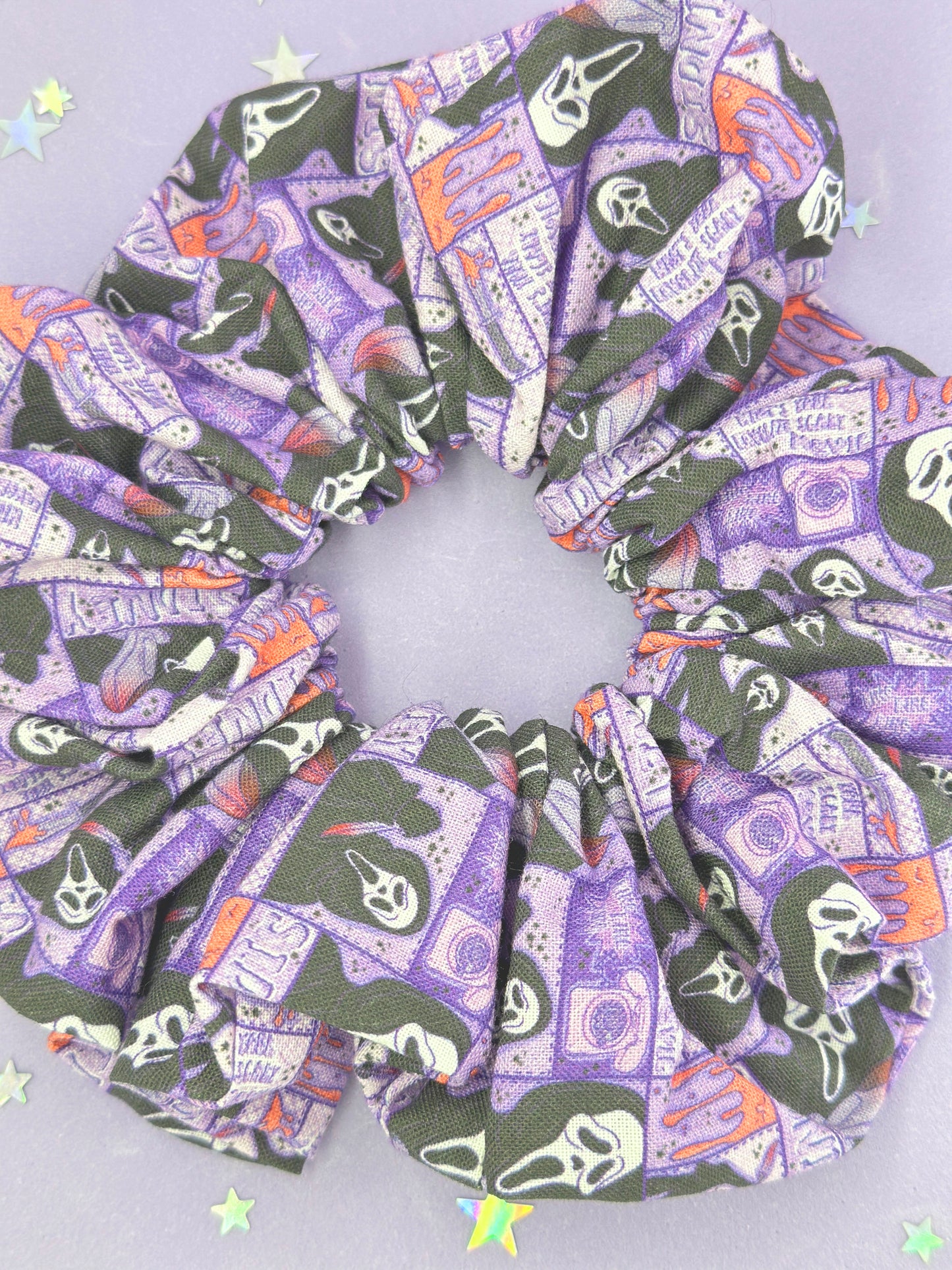 Scary Movie Premium Cotton Print Scrunchie