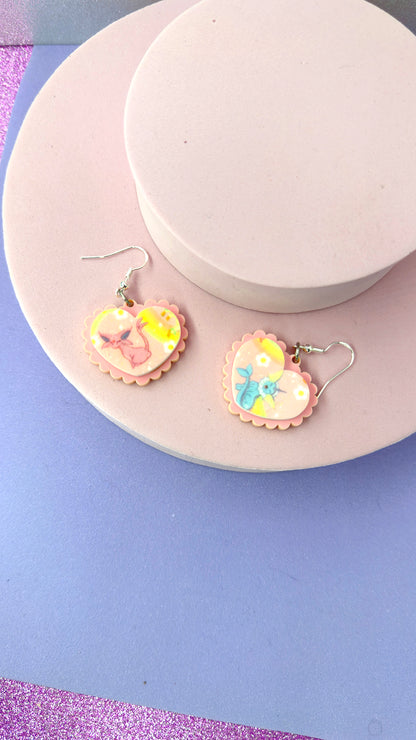 Mini Evolution Heart Earrings