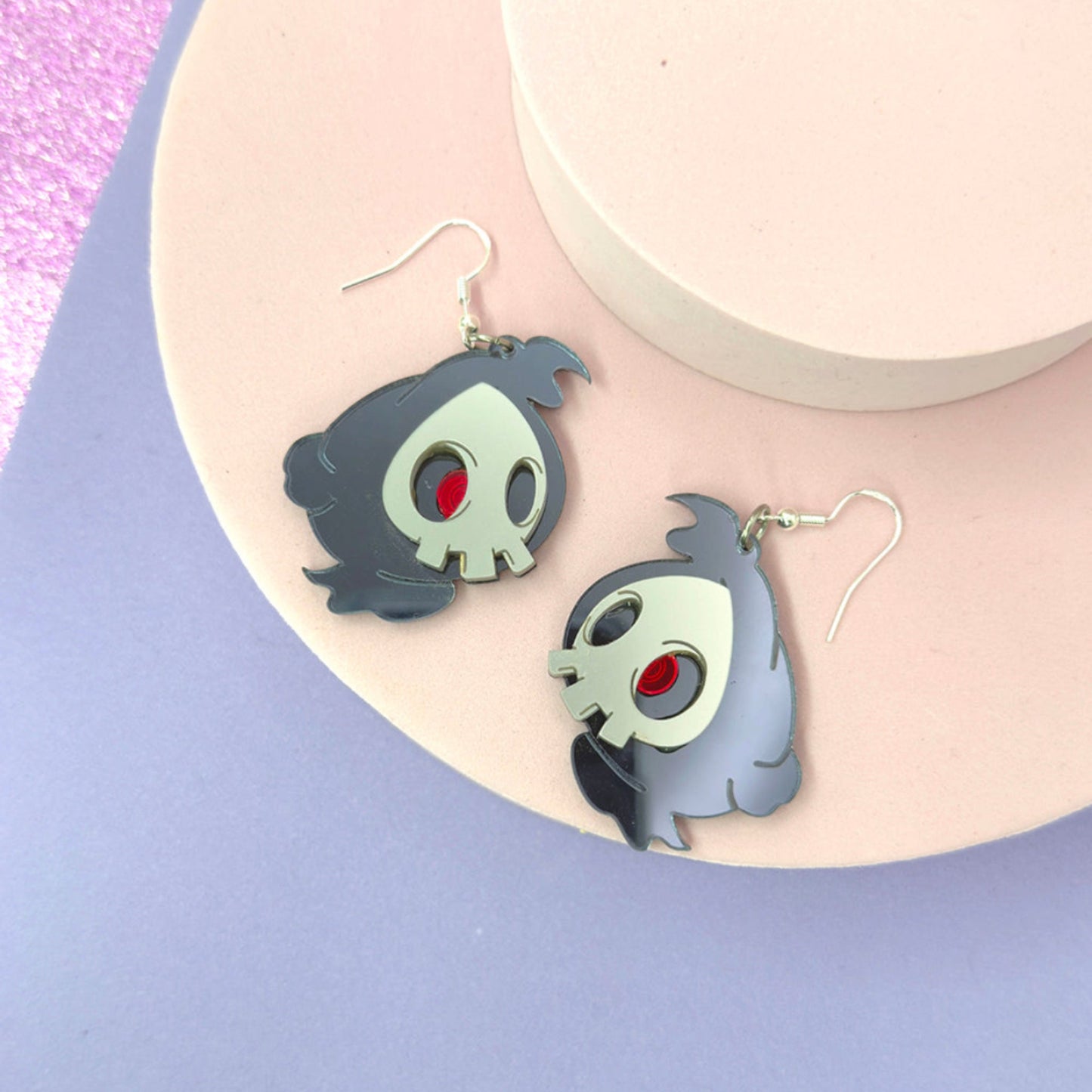 Dusk Ghost Mirror Earrings
