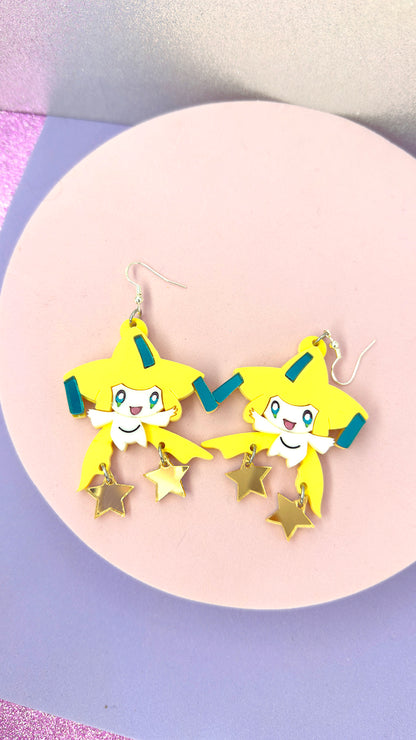 Mythical Fairy Mirror Dangle Earrings