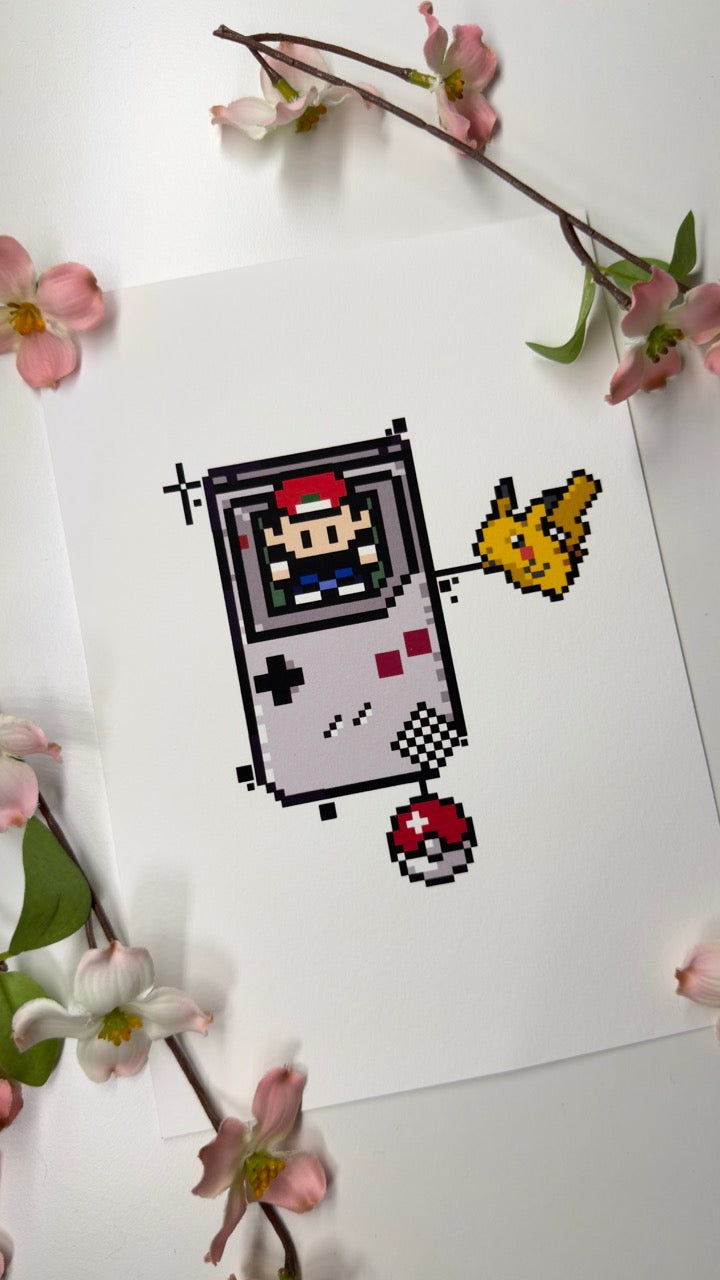 Pixel Ash Print