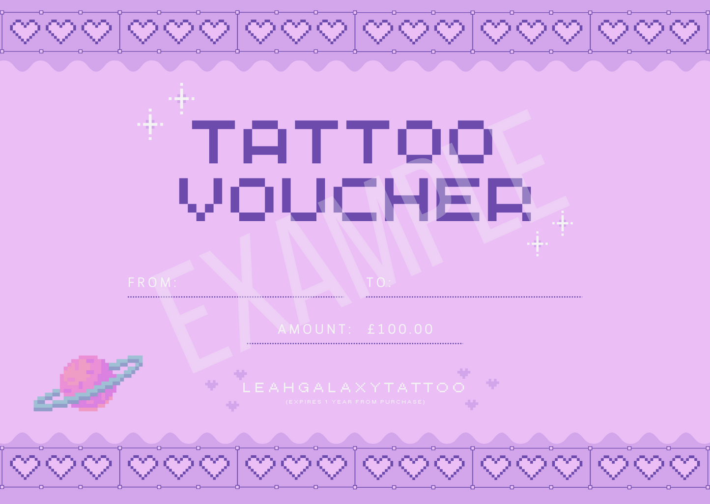 Tattoo Gift Vouchers