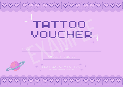 Tattoo Gift Vouchers