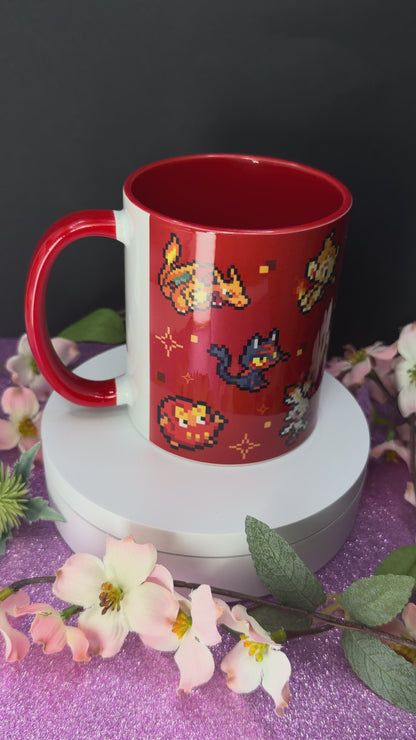 Fire Type Pixel Mug