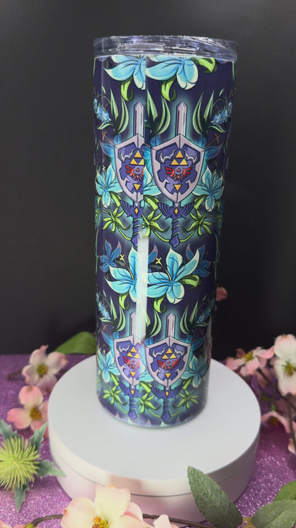 Sword & Shield Flowery Tumbler