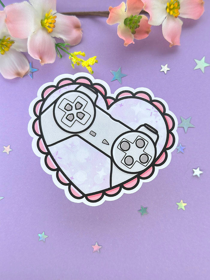 Console Heart Sticker